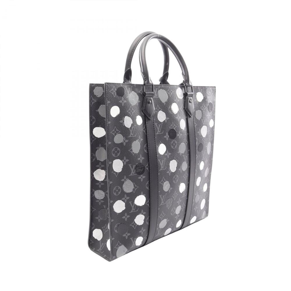 Louis Vuitton Monogram Yayoi Kusama Canvas Bag Sac Tote Eclipse Plat Black